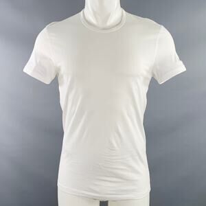 PAUL SMITH Size M White Cotton Crew Neck T-shirt